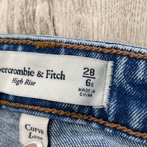 High Rise Slit ankle jeans